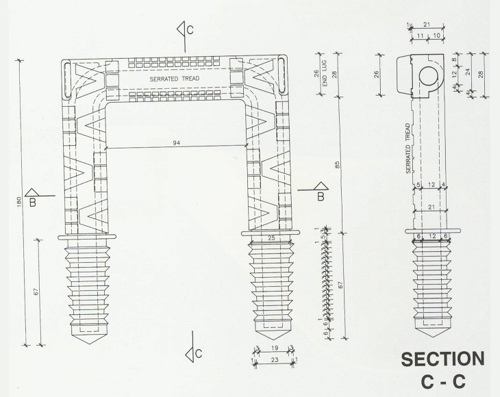 Hoop Iron Dimensions